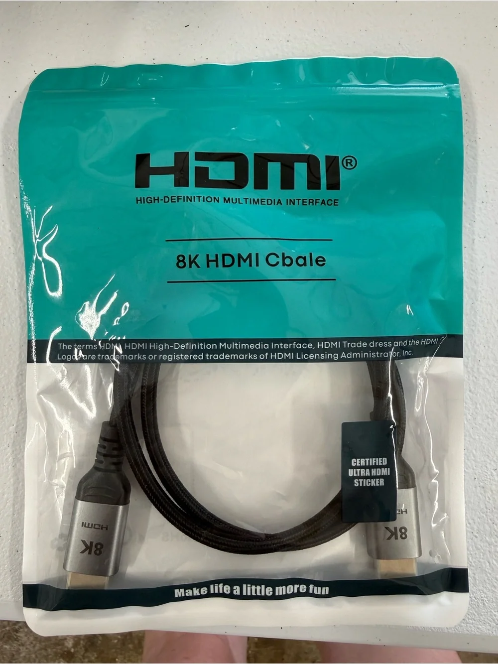8k HDMI Cable 3.3ft